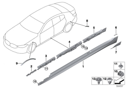 Genuine BMW 51777489919 F93 G16 Protection Foil (Inc. 840dX, 840iX & M8) | ML Performance UK UK Car Parts