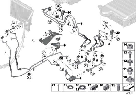 Genuine BMW 64539354579 G05 Suction Line, Underfloor (Inc. X5 45eX) | ML Performance UK UK Car Parts