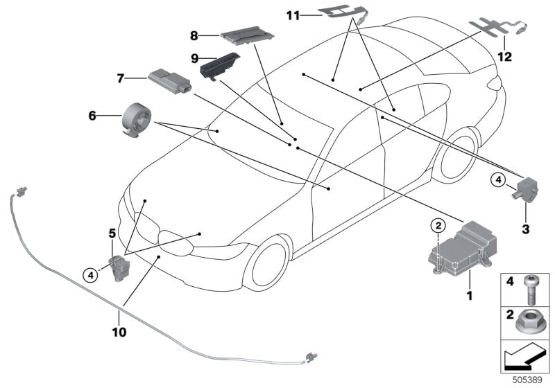 Genuine BMW 65779349777 G32 G15 G11 Sensor, Front (Inc. M340i, 745e & 320i 1.6) | ML Performance UK UK Car Parts