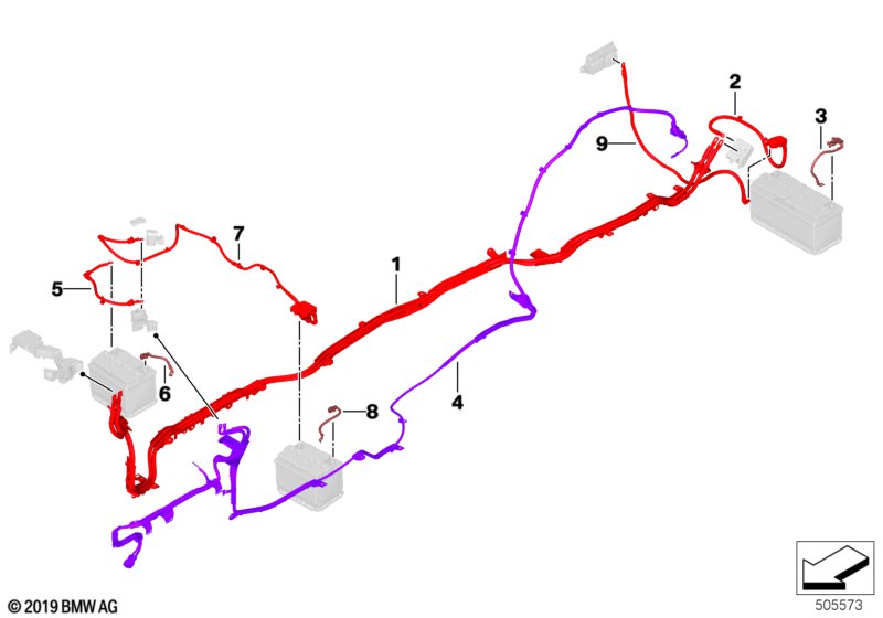 Genuine BMW 61128797697 G05 Wiring Harness Emars Underfloor (Inc. X5) | ML Performance UK UK Car Parts