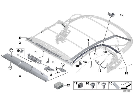 Genuine BMW 54347421659 Set, Support Rail, Front (Inc. 220i, 218d & 218i) | ML Performance UK UK Car Parts