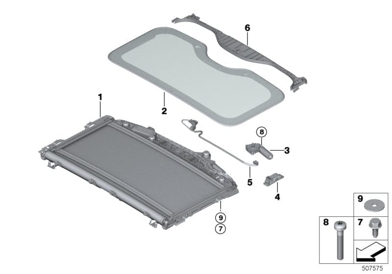Genuine BMW 54108081675 G07 Shade System SCHWARZ (Inc. X7) | ML Performance UK UK Car Parts