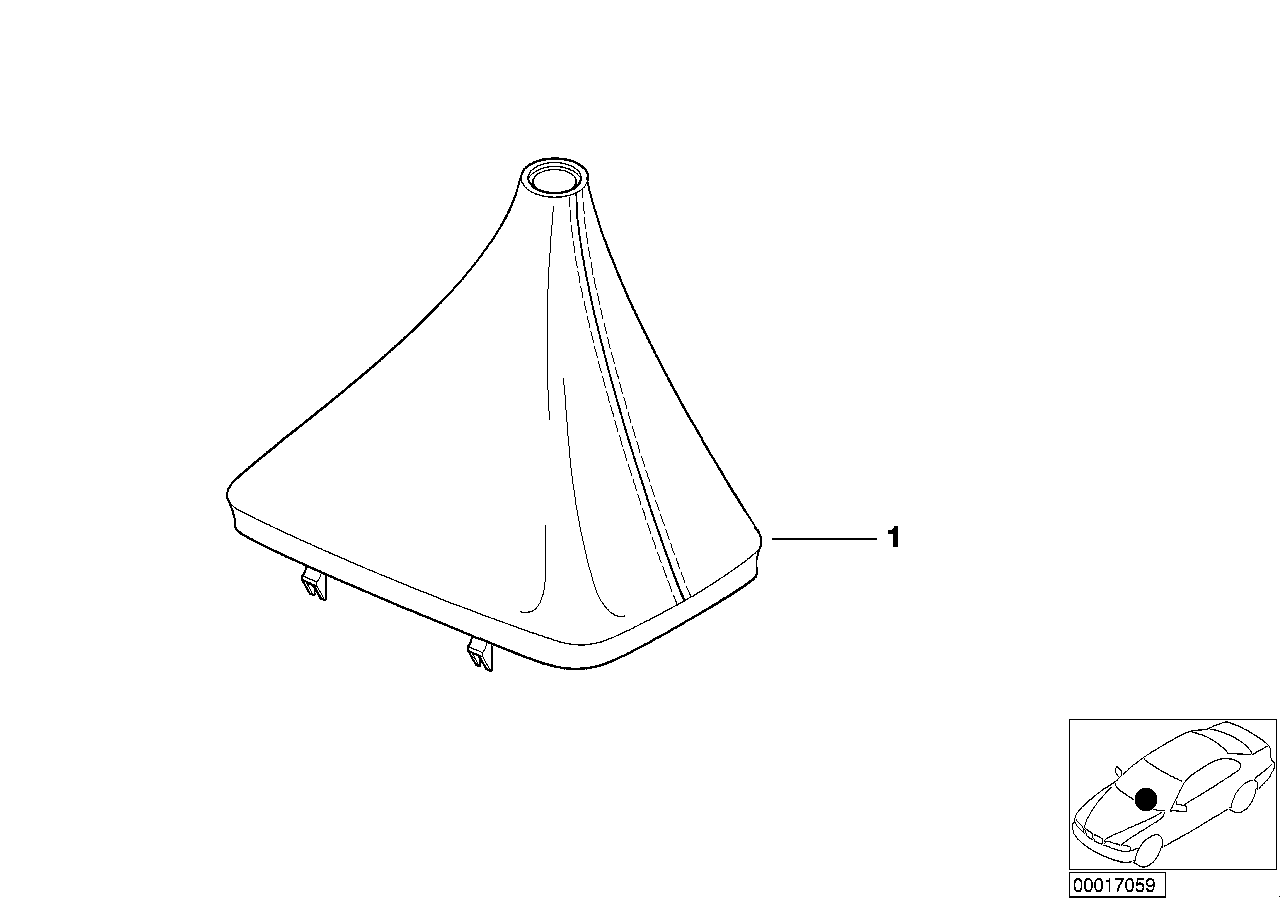 Genuine BMW 25112267323 E36 Leather Boot Montana SCHWARZ/BLAU (Inc. 318tds, 316i 1.9 & 316i 1.6) | ML Performance UK UK Car Parts