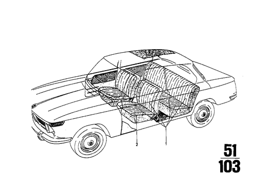 Genuine BMW 51921822083 Upholstery Cloth Schwarz NYLONFLOCK CORD (Inc. 1602, 3.0CSiL & 3.0SBav) | ML Performance UK UK Car Parts