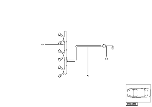 Genuine BMW 12517518044 E46 Wiring Harness, Engine Ignition Module (Inc. 320Ci, 330xi & 325xi) | ML Performance UK Car Parts
