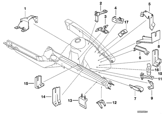 Genuine BMW 41148122555 E36 E36 Bracket, Oil Carrier (Inc. 316i, Z3 1.9 & 318is) | ML Performance UK Car Parts