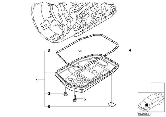 Genuine BMW 24101423273 E52 E39 E46 Torx Bolt M6X22 (Inc. Z4 3.0i, 325Ci & 528i)