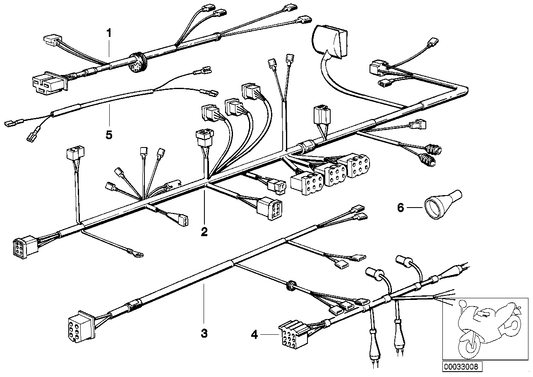 Genuine BMW 61121244414 Wiring Harness Trim (Inc. R 65 RT) | ML Performance UK UK Car Parts
