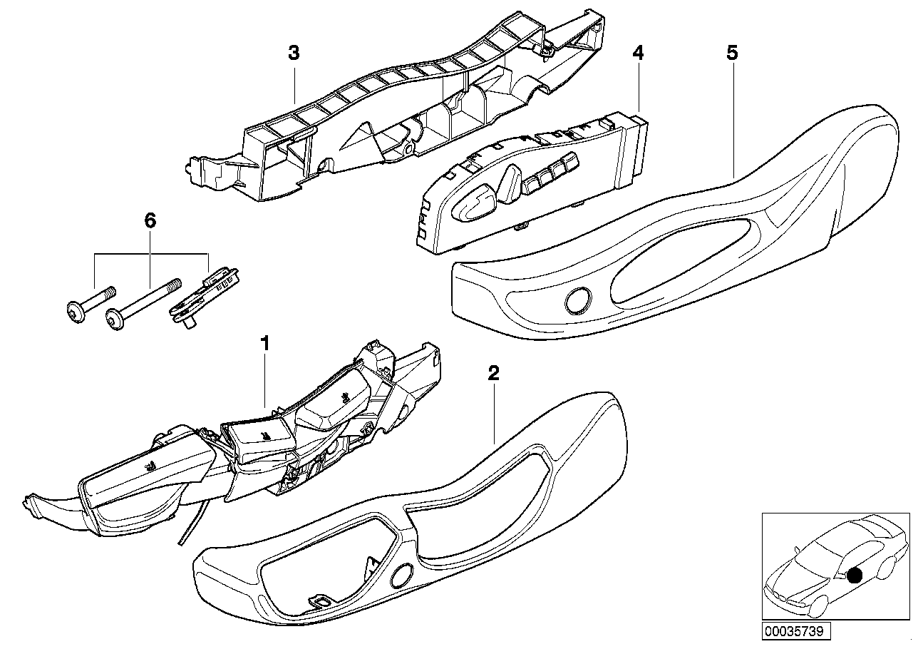 Genuine BMW 52108261345 E53 Trim, Seat Outer Left PASTELLGRUEN (Inc. X5) | ML Performance UK UK Car Parts