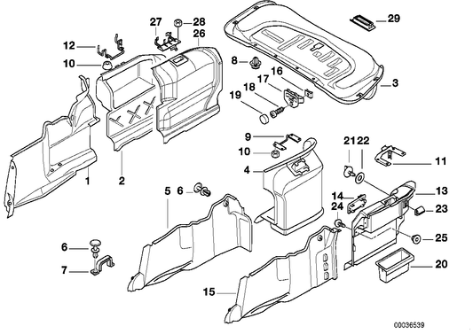 Genuine BMW 51478208983 E38 Bracket F Left Trunk Trim (Inc. 728iL, 725tds & 730iL) | ML Performance UK UK Car Parts