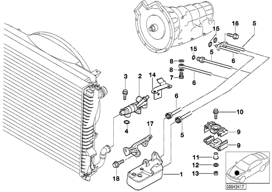 Genuine BMW 17217505823 E39 E38 Heat Exchanger (Inc. 750i, 540i & 750iLP) | ML Performance UK UK Car Parts