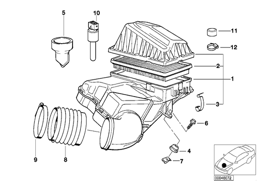 Genuine BMW 13711704008 E31 Intake Muffler Right (Inc. 850Ci) | ML Performance UK UK Car Parts