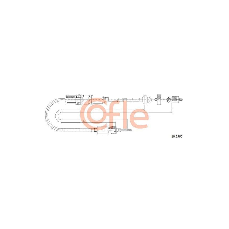 Cofle 92.10.2966 Clutch Cable For Renault Laguna