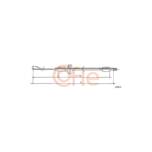Cofle 92.1256.3 Bonnet Cable For Fiat Uno Hatchback (146)