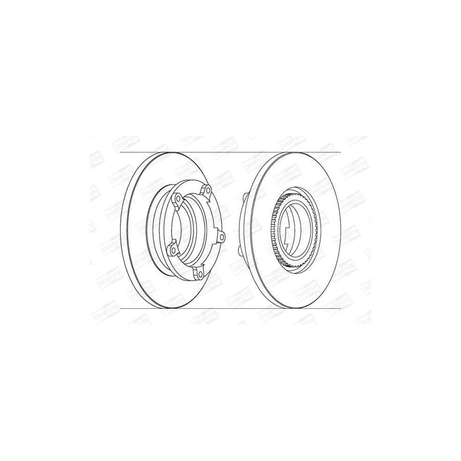 Champion 562638Ch-1 Brake Disc For Ford Transit