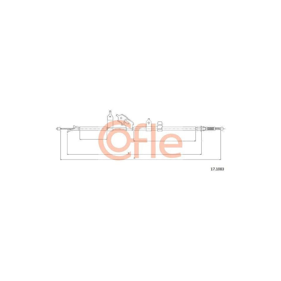 Cofle 17.1083 Hand Brake Cable