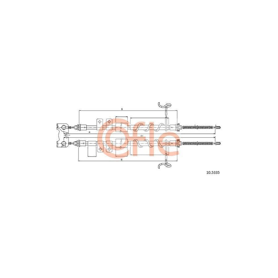 Cofle 10.5335 Hand Brake Cable