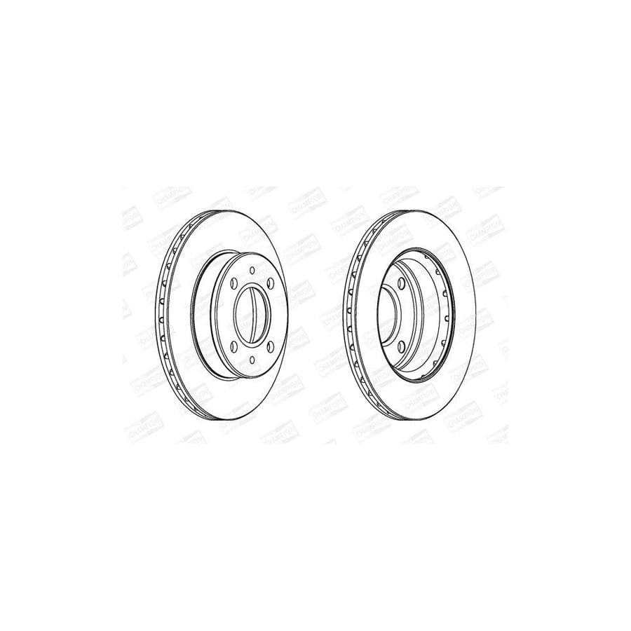 Champion 563055CH Brake Disc For Hyundai Amica / Atoz (Mx)