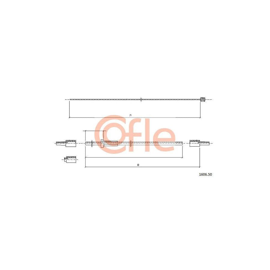Cofle 1606.50 Bonnet Cable