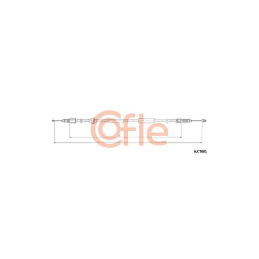 Cofle 92.6.Ct001 Bonnet Cable
