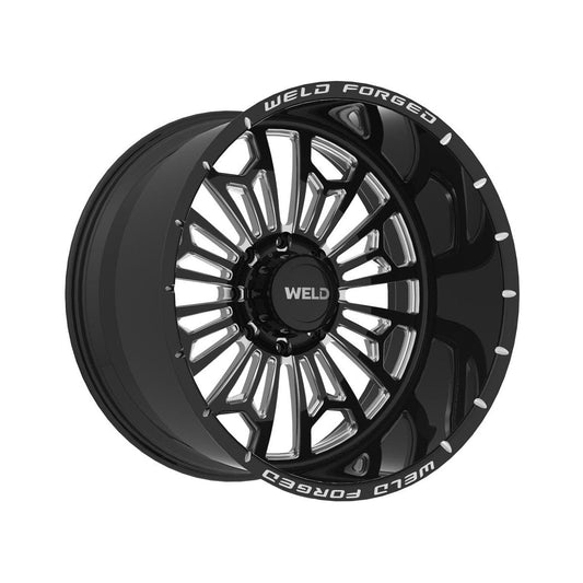 Weld W71342084BAA Elicit Xt Wheel 24x12 6x139.7 ET-51 BS4.5 Gloss Black &amp; Contrast Cut