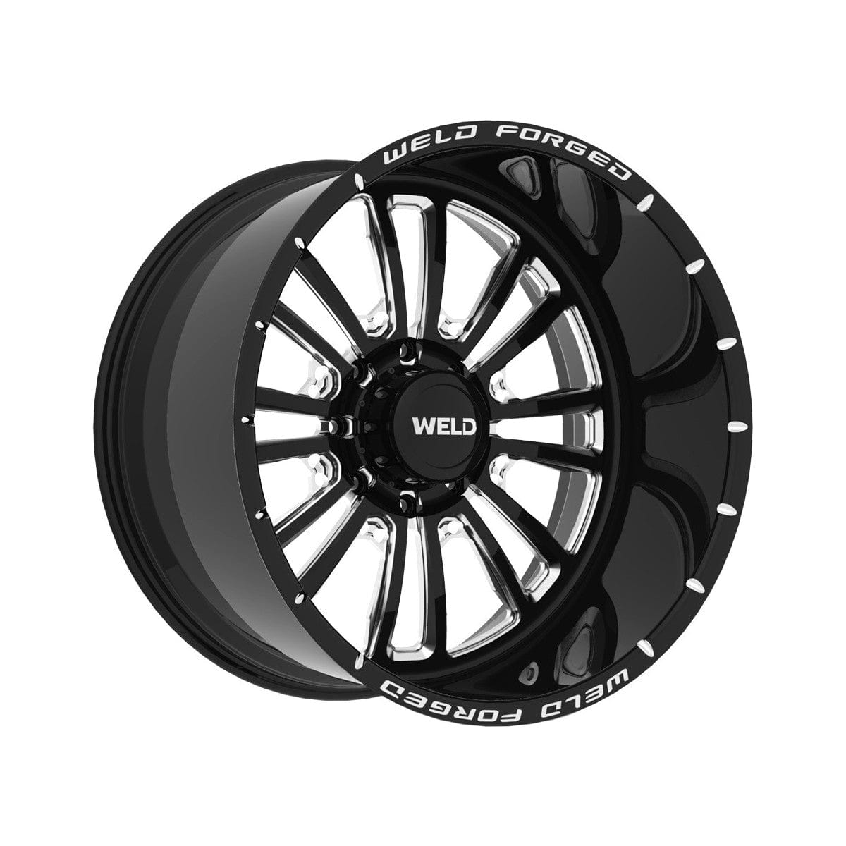 Weld W71422017BCA Scope Xt Wheel 22x12 8x170 ET-51 BS4.5 Gloss Black &amp; Contrast Cut