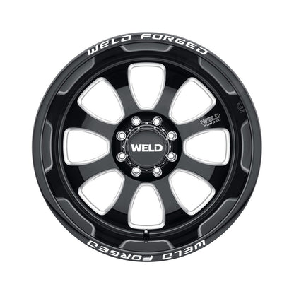 Weld W70724089BCA Renegade Xt Wheel 22x14 6x135 ET-76 BS4.5 Gloss Black & Contrast Cut