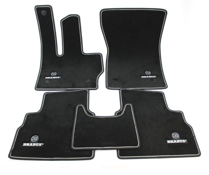 Genuine Brabus 464-871-00N Mercedes-Benz Black Velour Floor Mats (Inc. G63 AMG, G550 & G500)