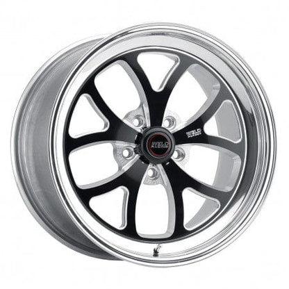 Weld 76HB0080A53A S76 Wheel 20x8 5x4.5 ET20 BS5.3 Black Center - Polished Shell