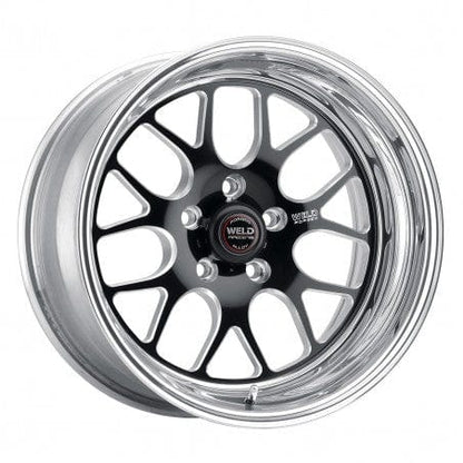 Weld 77LB-510A35A S77 Wheel 15x10.3 5x4.5 ET-55 BS3.5 Black Center - Polished Shell