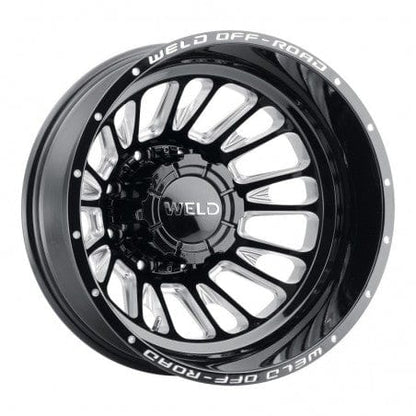 Weld W12108293N39 Scorch Dually Rear W121 Wheel 20x8.25 8x210 ET-221 BS-3.92 Gloss Black MIL