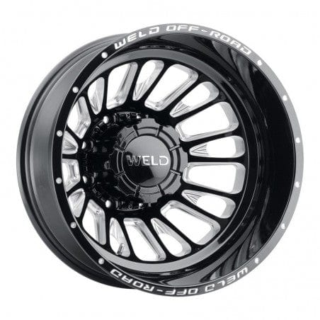 Weld W12108293N39 Scorch Dually Rear W121 Wheel 20x8.25 8x210 ET-221 BS-3.92 Gloss Black MIL